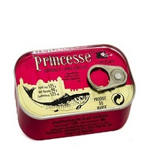 Princesse Hot Sardines - 125g/ 50 cans - 50 cans