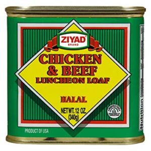 Ziyad Chicken and Beef Luncheon Loaf- 12 oz/ 24 cans - 24 cans