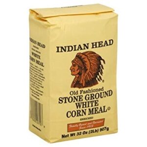 Indian Head Stone Ground White Corn Meal- 2lbs/ 15 bags - 15 bags