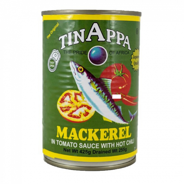 Tinappa Mackerel in Tomato Sauce with Hot Chili (Green)- 225g/ 24 cans - 24 cans