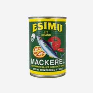 Esimu Mackerel in Tomato Sauce with Hot Chili (Green)- 425g/ 24 cans - 24 cans