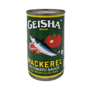Geisha Mackerel in Tomato Sauce - 5.5 oz/ 50 cans - 50 cans