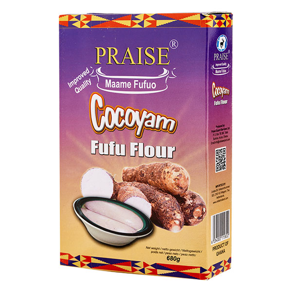 Praise Cocoyam Fufu Flour- 680gr/ 12 pcs - 12 pcs