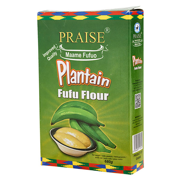 Praise Plantain Fufu Flour- 680gr/ 12 pcs - 12 pcs