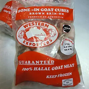 Western Exporters Goat Cubes- 2.2 lb per bag - 12 bag