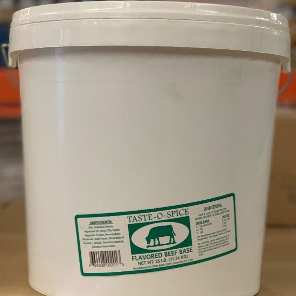 Taste-O-Spice Flavored Beef Base- 25lbs