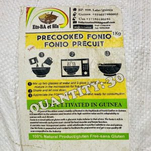 Precooked Fonio- 1kg/ 30 bags