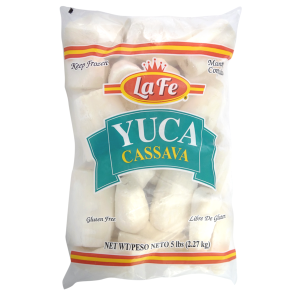 La Fe Frozen Yuca (Cassava) ? 5lb Bags | Box of 6 (30lb Total Bulk Case)