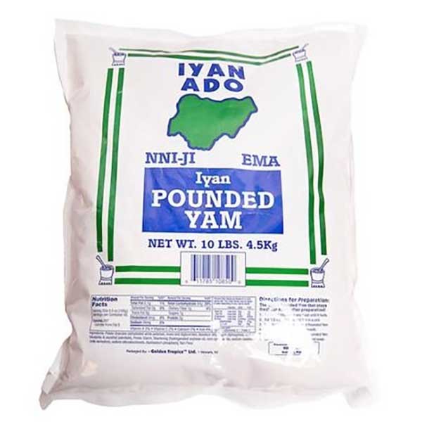 Iyan Ado Pounded Yam- 10lbs/ 4 bags - 4 bags