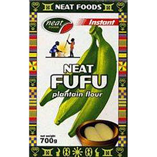 Neat Foods Neat Fufu Plantain Flour- 700g/ 12 pcs - 12 pcs