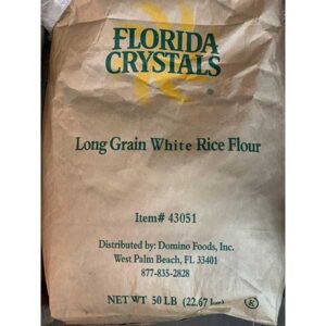 Florida Crystals Long Grain White Rice Flour- 50lbs