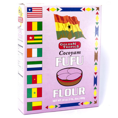 Golden Tropics Cocoyam Fufu- 24oz/ 24 pcs - 24 pcs