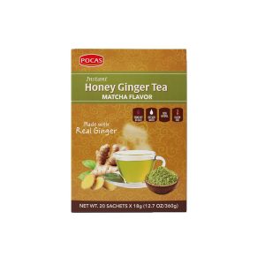 Pocas Honey Ginger Tea (Matcha Flavor)- 24 packs of 20 tea bags