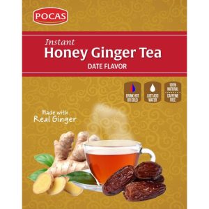 Pocas Honey Ginger Tea (Date Flavor) 24 packs of 20 tea bags
