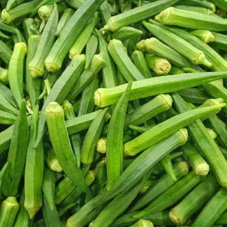 Fresh Whole Okra (Lady Fingers) Premium Green Pods | Farm-Fresh Bulk Pack