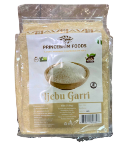 Princebrim Ijebu Garri (Premium White Gari) – 4lb Bags | Box of 12 Bulk Wholesale Case