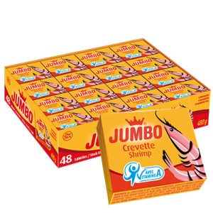 Jumbo Seasoning Cubes (Shrimp / Crevette Flavor) – 48pc Box | Case of 24 Bulk Wholesale