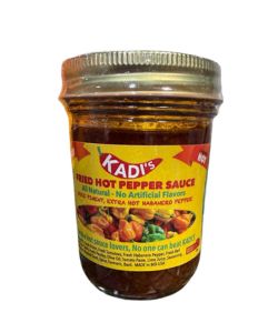 Kadi's Fried Hot Pepper Sauce (Shito Style) – 8 oz (256 ml) Jars | Box of 12 Bulk Wholesale Case