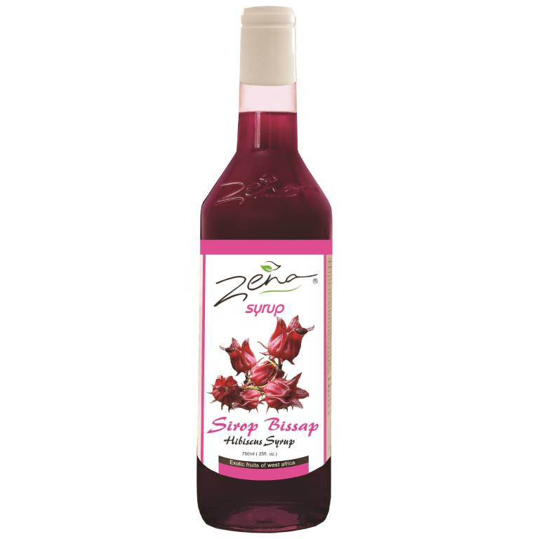 Zena Exotic Bissap (Hibiscus) Syrup - 750ml (Case of 12)