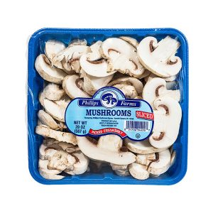 Sliced White Mushrooms - 20 oz