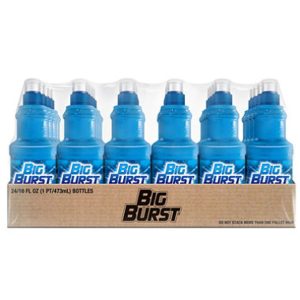 Big Burst Drink - Blue Raspberry- 24/16 oz plastic bottles