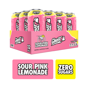 Ghost Sour Pink Lemonade, 12 ct