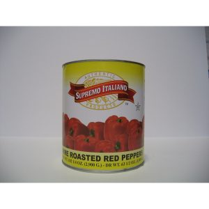 Supremo Italiano - Greek Florina Red Roasted Peppers - #10 cans