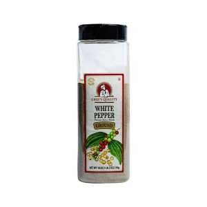 Chef's Quality - Ground White Pepper - 18 oz Jar
