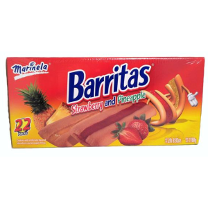 Marinela - Barritas Strawberry And Pineapple Filled Cookies - 22 Ct