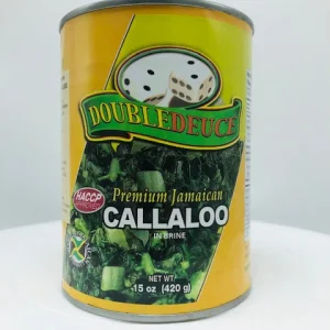 Double Deuce Premium Jamaican Callaloo – 15 oz Cans - Box of 24 Bulk Wholesale Case