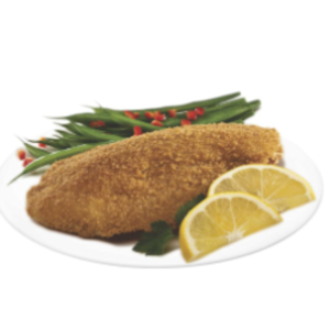 Frozen Viking Brand Breaded Natural Flounder Fillets - 5 lb box