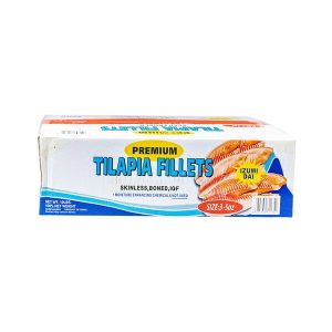 Frozen Tilapia Fillets, 3-5 oz, ChemFree - 10 lbs