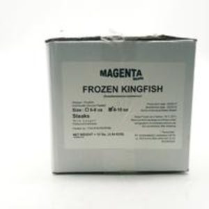 Frozen Kingfish Steaks - 8-10 oz, vac pack, 10 lb box