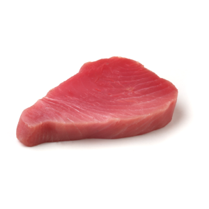 Frozen Yellowfin Ahi Tuna Steaks, 6 oz, IVP, 5 lb box