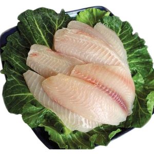 Frozen Tilapia Fillets - 7-9 oz, vac pack, 10 lb box