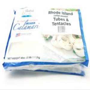 Frozen Squid - 3-5" tubes & tentacles (China) - 2.5 lb tray