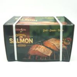 Frozen Atlantic Salmon Portions - 8 oz, IVP, Skinless - 10 lb box
