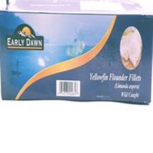 Frozen Yellowfin Flounder Fillets - 4 oz, IQF, China, 10 lb box