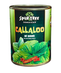 Spur Tree Jamaican Callaloo in Brine – 19 oz (540g) Cans - Box of 24 Bulk Wholesale Case