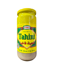 Ziyad Premium Tahini Sesame Paste – 16 oz Jars – Box of 12 Bulk Wholesale Case