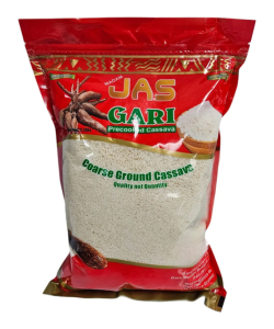 Jas All Natural Ghanaian White Gari – 4.4 lb (2 kg) Bags | Box of 10 Bulk Wholesale Case