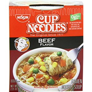 Cup Noodle - Beef Flavor - 12/2.5 oz