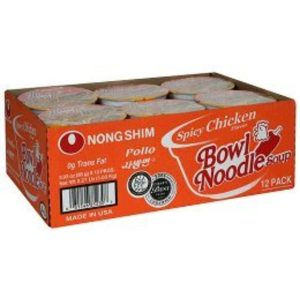 Shim - Bowl Noodle Soup - Spicy Chicken Flavor - 12/3.3 oz Bowl