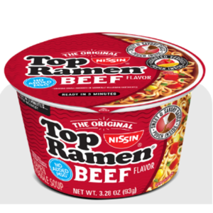 Top Ramen Bowl, Beef - 3.28oz