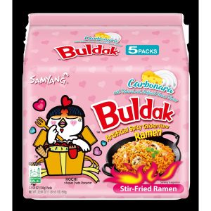 Buldak - Spicy Chicken Ramen Carbonara, 5 Pack
