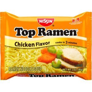 Nissin Top - Ramen Noodles Chicken Flavor - 24/3 oz