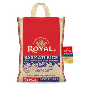 Royal Authentic White Basmati Rice – 12 Bags of 20lb.