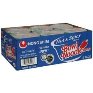 Nong Shim Bowl Noodle - Hot & Spicy Flavor - 12/3 oz