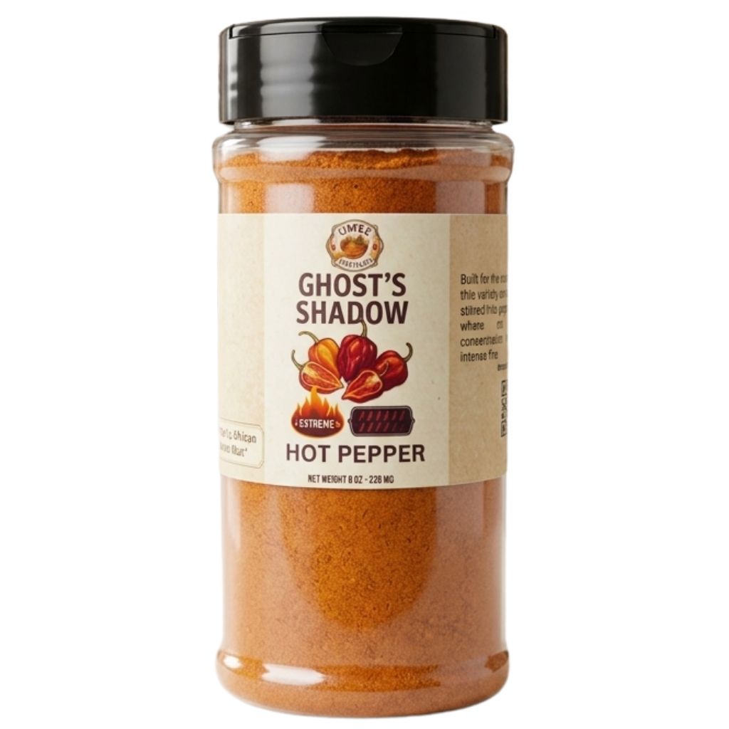 Ghost's Shadow Extreme Hot Pepper Powder | Umee Heritage 8 oz pack of 15