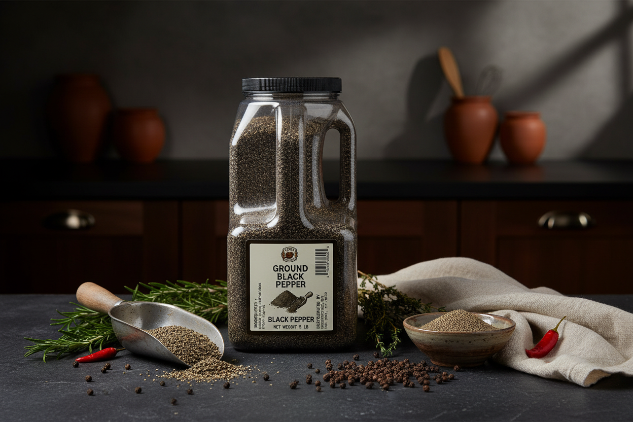Umee Heritage Ground Black Pepper 5lb – Bulk African Spice (4 Bottle Bulk) - Image 2